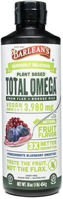 Barleans Seriously Delicious Omega Pomegranate Blueberry Smoothie 16Oz