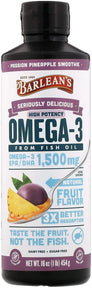 barlean's seriously delicious omega-3 high potency fish oil, 16 Oz