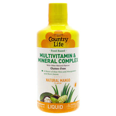 country life multivitamin and mineral complex, liquid Mango multi, 32 oz