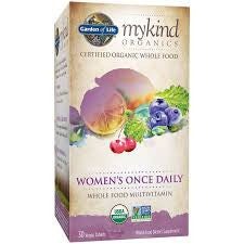 Garden of Life mykind Organics Women's Once Daily Multivitamin 30 tabs