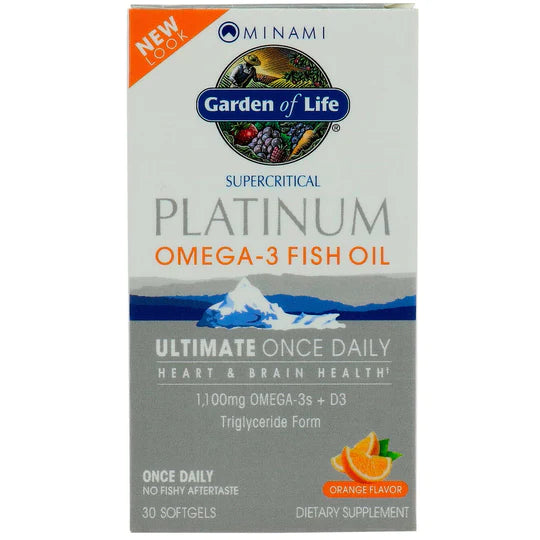 minami platinum, Minami Nutrition, Platinum, Omega-3 Fish Oil, Ultimate Once Daily, Orange Flavor, 30 Softgels