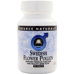 source naturals swedish flower pollen 378mg, 90 tablets