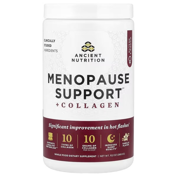 Ancient Nutrition Menopause Support + Collagen 10.2 oz
