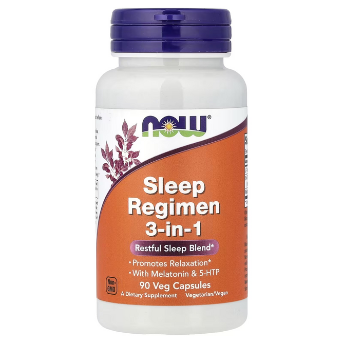 NOW Foods, Sleep Regimen 3-in-1, 90 veg capsules