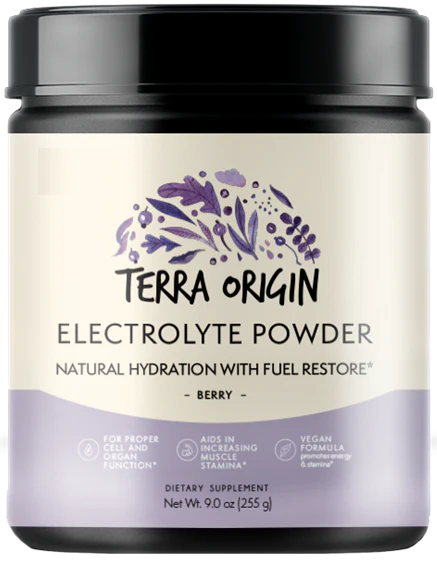 Terra Origin Electrolyte Powder Berry, 9 Oz.