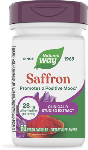 Nature's Way Saffron dietary supplement capsules