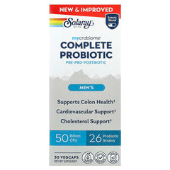 Solaray, Mycrobiome®, Complete Probiotic, Men's, 30 VegCaps