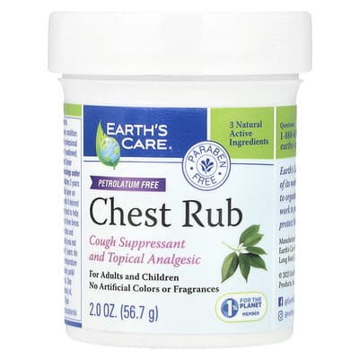 Earth's Care, Chest Rub, 2 oz (56.7 g)