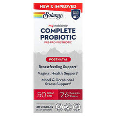 Solaray, Mycrobiome®, Complete Probiotic, Postnatal, 30 VegCaps