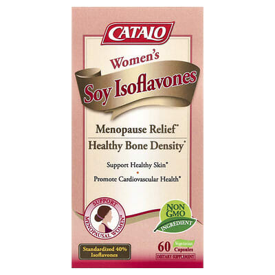 CATALO, Women's Soy Isoflavones, 60 Vegetarian Capsules (125 mg Per Capsule)