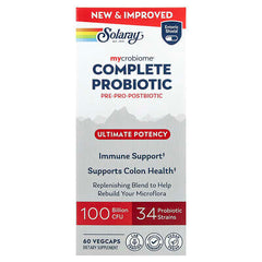Solaray, Mycrobiome®, Complete Probiotic, Ultimate Potency, 60 VegCaps