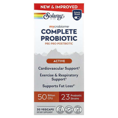 Solaray, Mycrobiome®, Complete Probiotic, Active, 30 VegCaps