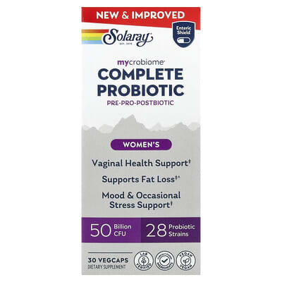 Solaray, Mycrobiome®, Complete Probiotic, Women's, 30 VegCaps