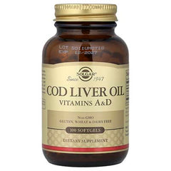 Solgar, Cod Liver Oil, Vitamins A & D, 100 Softgels