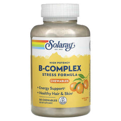 Solaray, High Potency B-Complex, Natural Orange, 50 Chewables