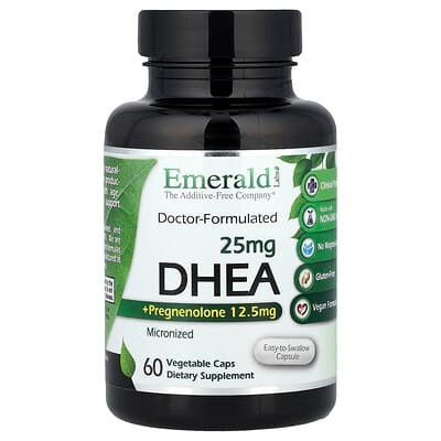 Emerald Laboratories, DHEA + Pregnenolone, 60 Vegetable Caps