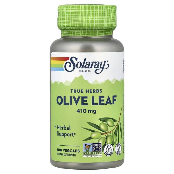 Solaray, True Herbs, Olive Leaf, 410 mg, 100 VegCaps