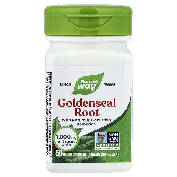 Nature's Way, Goldenseal Root, 50 Vegan Capsules (333 mg per Capsule)