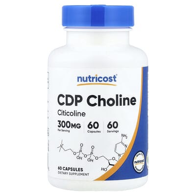 Nutricost, CDP Choline, Citicoline, 60 Capsules
