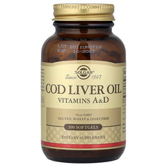 Solgar, Cod Liver Oil, Vitamins A & D, 100 Softgels