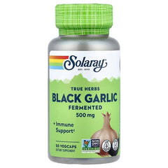 Solaray, True Herbs, Black Garlic, Fermented, 500 mg, 50 VegCaps
