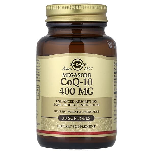 Solgar, Megasorb CoQ-10, 400 mg, 30 Softgels