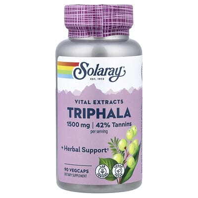 Solaray, Vital Extracts, Triphala, 90 VegCaps
