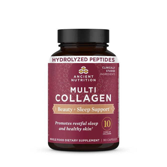 ancient nutrition multi collagen protein beauty sleep, ancient nutrition multi collagen beauty sleep, 90 caps