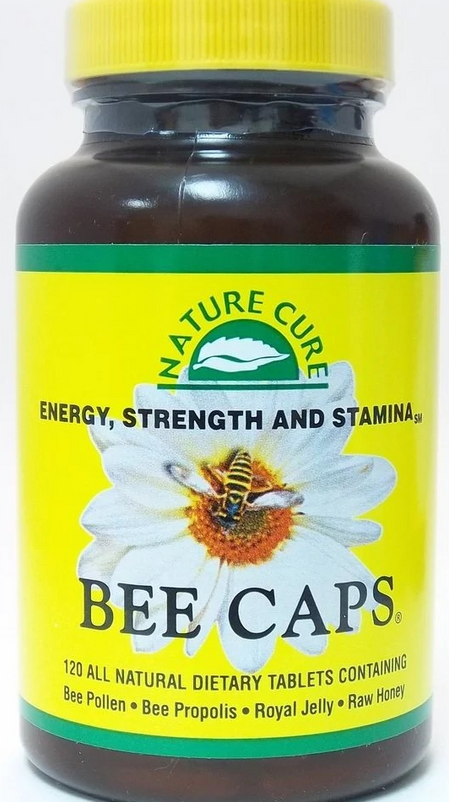 Nature Cure Bee Caps, Nature Cure Bee Caps, 120 Caplet, nature cure bee caps, bee caps nature cure supplement