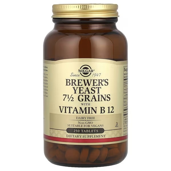 solgar brewer's yeast with vitamin b12, solgar brewer's yeast tablets, solgar brewers yeast b12