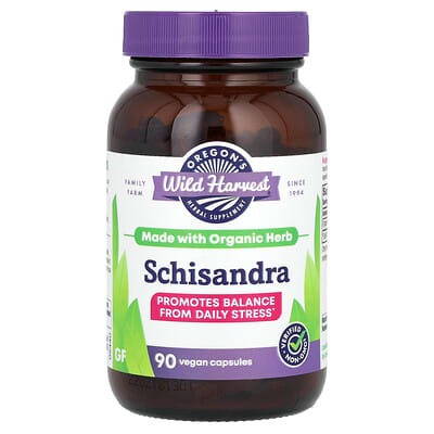 Oregon's Wild Harvest, Schisandra, 950 mg, 90 Vegan Capsules (475 mg per Capsule)