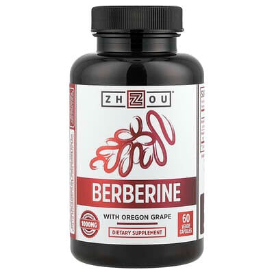 Zhou Nutrition, Berberine with Oregon Grape, 60 Veggie CapsulesZhou Nutrition, Berberine with Oregon Grape, 60 Veggie Capsules