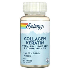 Solaray, Collagen Keratin with Alpha Lipoic Acid & Hyaluronic Acid, 60 CapsulesSolaray, Collagen Keratin with Alpha Lipoic Acid & Hyaluronic Acid, 60 Capsules
