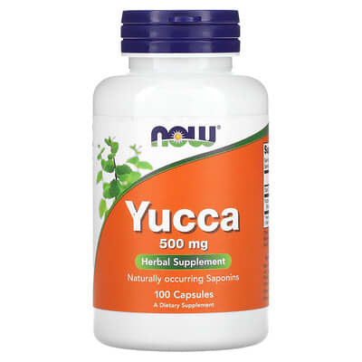 NOW Foods, Yucca, 100 Capsules (500 mg per Capsule)