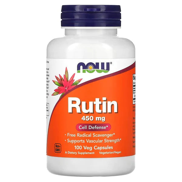 NOW Foods Rutin, 450 mg, 100 Veg Capsules