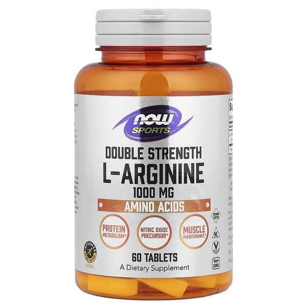 NOW Foods, Sports, L-Arginine, 1,000 mg, 60 Tablets