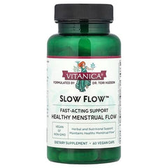 Vitanica, Slow Flow™, Healthy Menstrual Flow, 60 Vegan Caps