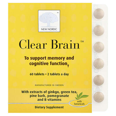 New Nordic, Clear Brain™, 60 Tablets