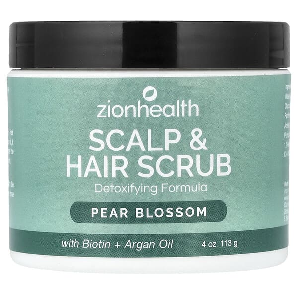 Zion Health, Scalp & Hair Scrub, Pear Blossom , 4 oz (113 g)