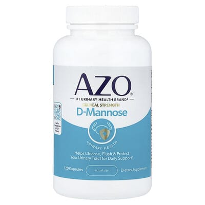 AZO, D-Mannose, Urinary Health, 120 Capsules