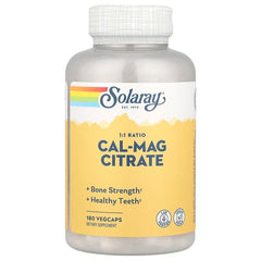 Solaray, Cal-Mag Citrate, 1:1 Ratio, 180 VegCaps