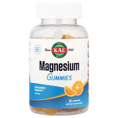 KAL, Magnesium Gummies, Orange , 60 Gummies