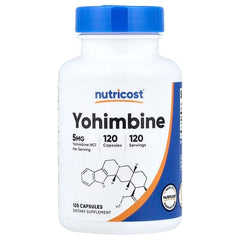 Nutricost, Yohimbine, 5 mg, 120 Capsules