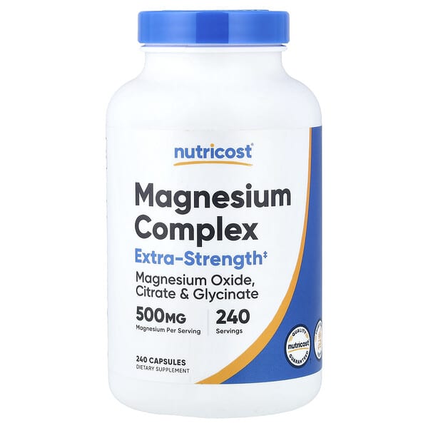 Nutricost, Magnesium Complex, 500 mg, 240 Capsules