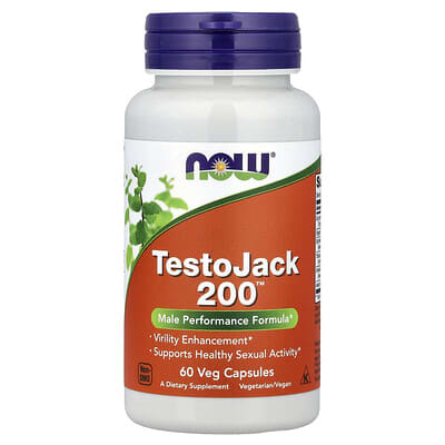 NOW Foods, TestoJack 200™, 60 Veg Capsules