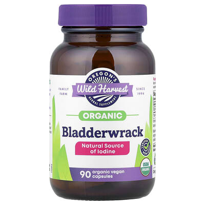 Oregon's Wild Harvest, Organic Bladderwrack, 600 mg, 90 Organic Vegan Capsules