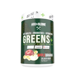 Axe & Sledge Supplements Greens+ Superfood Powder with Antioxidants, Probiotics, Digestive Enzymes, KSM-66 Ashwagandha, and Coconut Water Powder, Natu