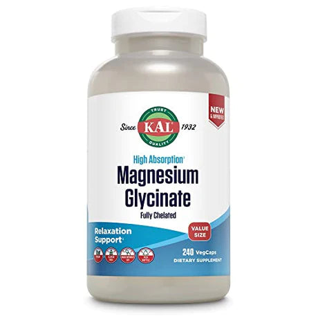kal magnesium glycinate, High Absorption Magnesium Glycinate, kal vitamins magnesium glycinate, ActiveGel - 90 Softgels