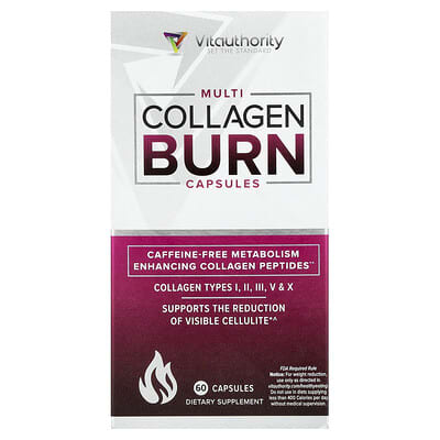 Vitauthority, Multi Collagen Burn, 60 Capsules