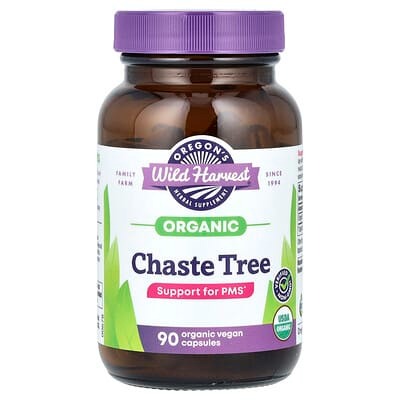 Oregon's Wild Harvest, Organic Chaste Tree, 440 mg, 90 Vegan Capsules